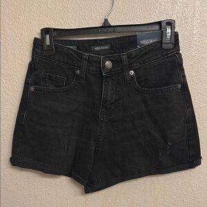 Wild Fable Women Black High Rise Rolled Cuff Shorts  Size 0